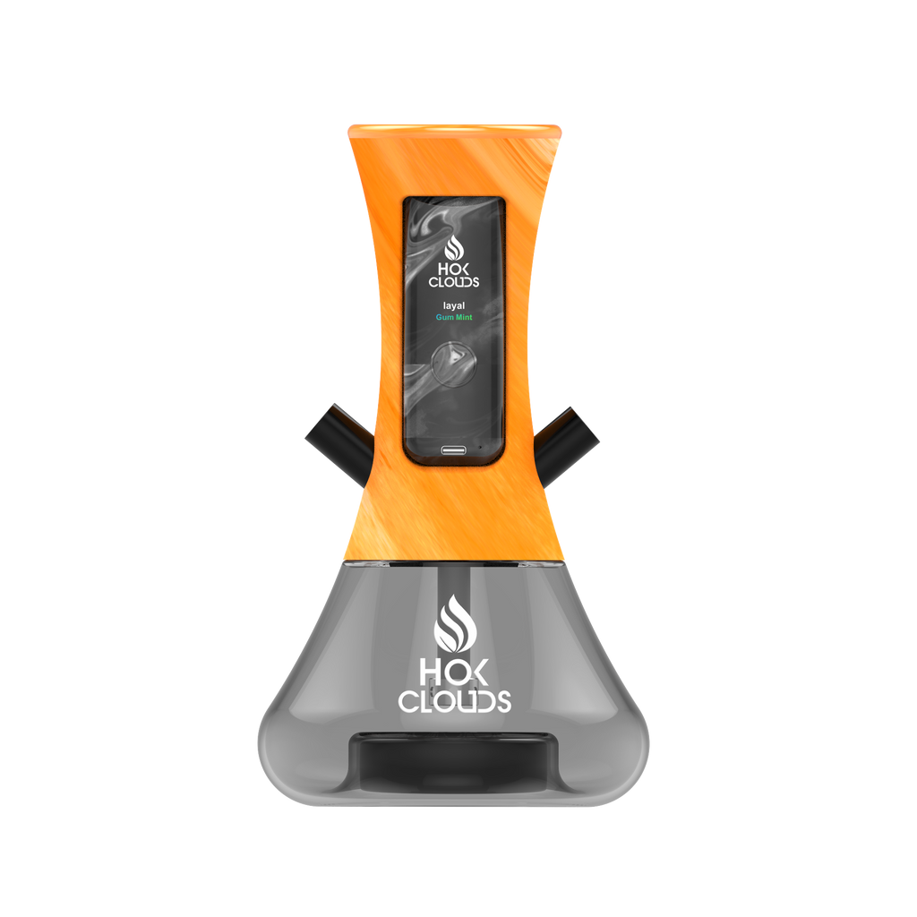 HOK CLOUDS E-SHISHA - Resin Dual Hose + Disposable Pod