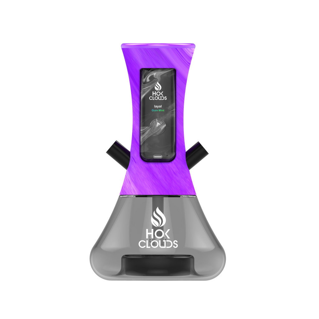 HOK CLOUDS E-SHISHA - Resin Dual Hose + Disposable Pod