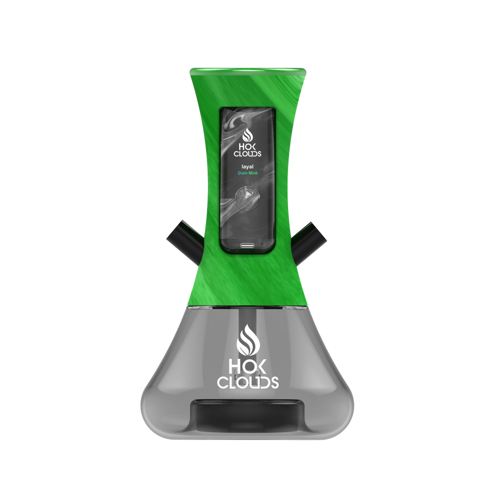 HOK CLOUDS E-SHISHA - Resin Dual Hose + Disposable Pod