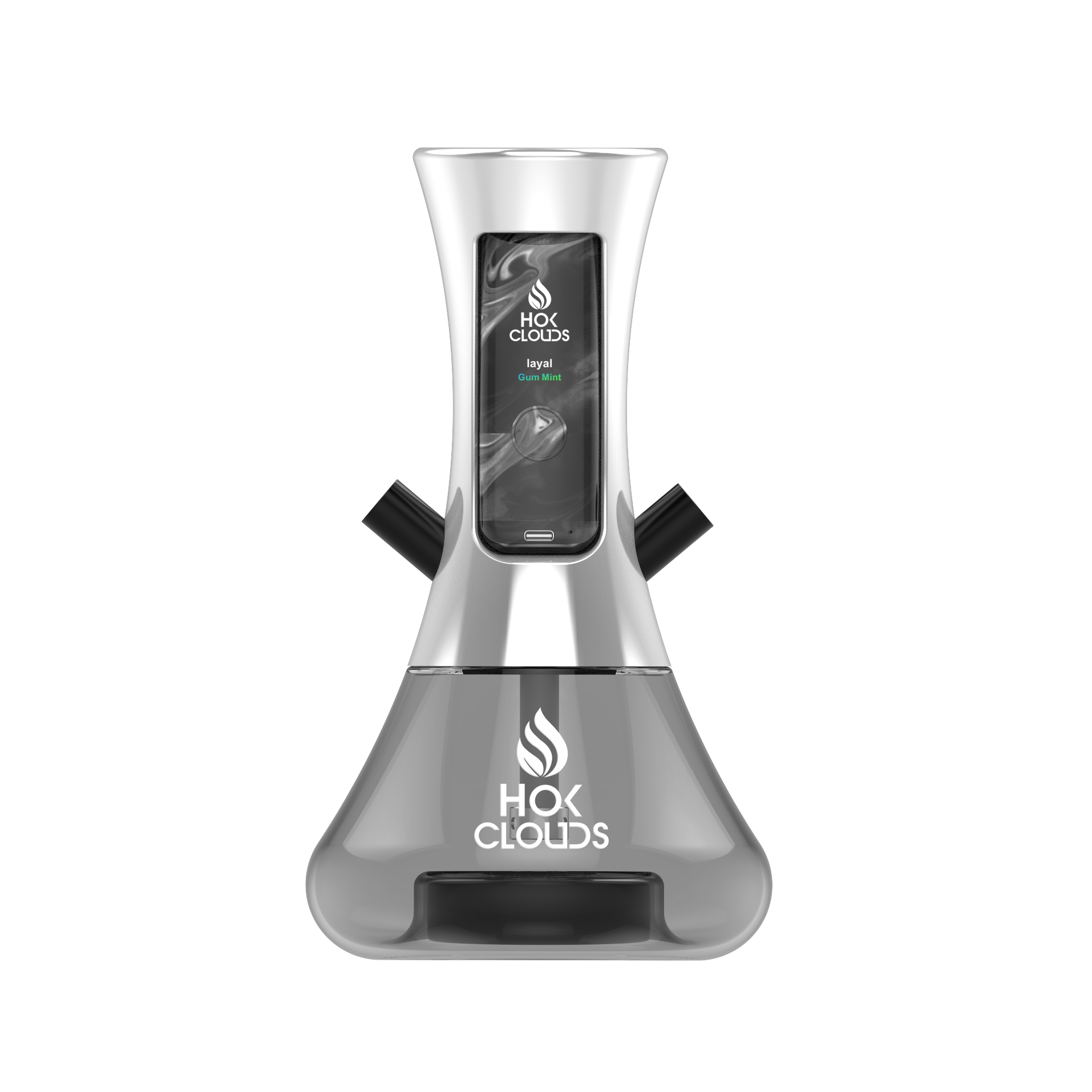 HOK CLOUDS E-SHISHA - Steel Dual Hose + Disposable Pod XTRA FLAVORS HOK CLOUDS E-SHISHA - Steel Dual Hose + Disposable Pod XTRA FLAVORS